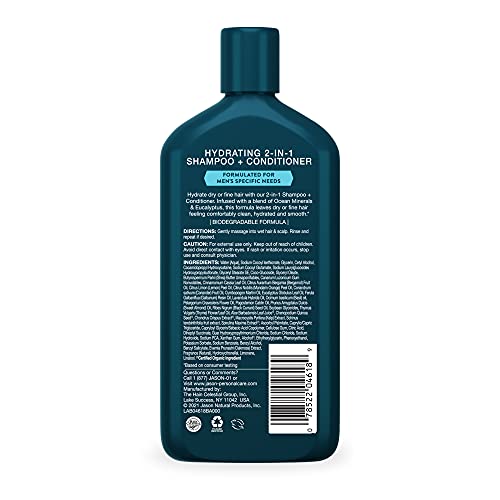 Pump bottle of Jason Men's Hydrating 2-in-1 for easy application
