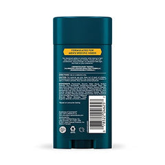 Jason Men's Refreshing Deodorant Stick close-up highlighting skin conditioners for comfort.