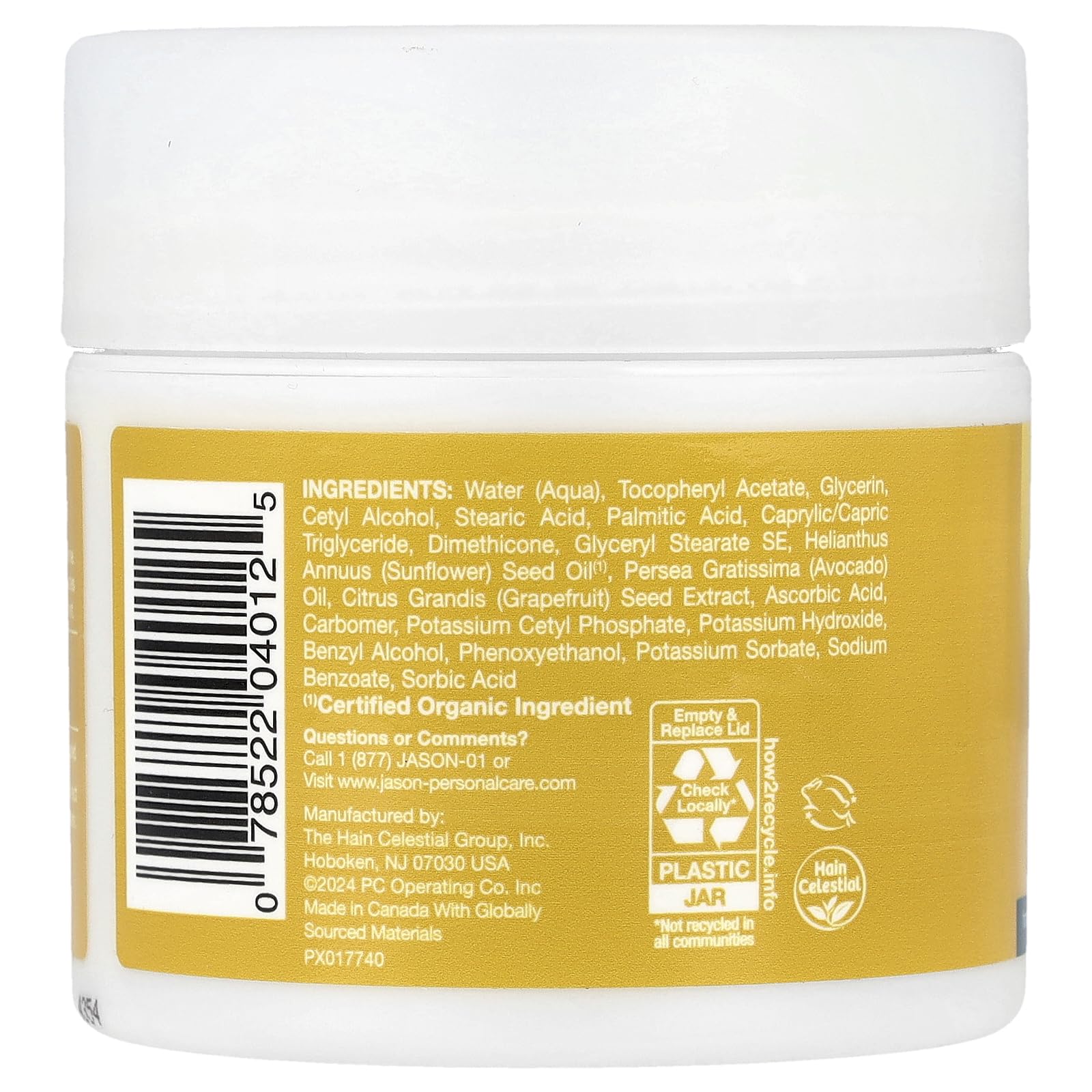 JASON Vitamin E Age Renewal Creme texture close-up for silky moisture