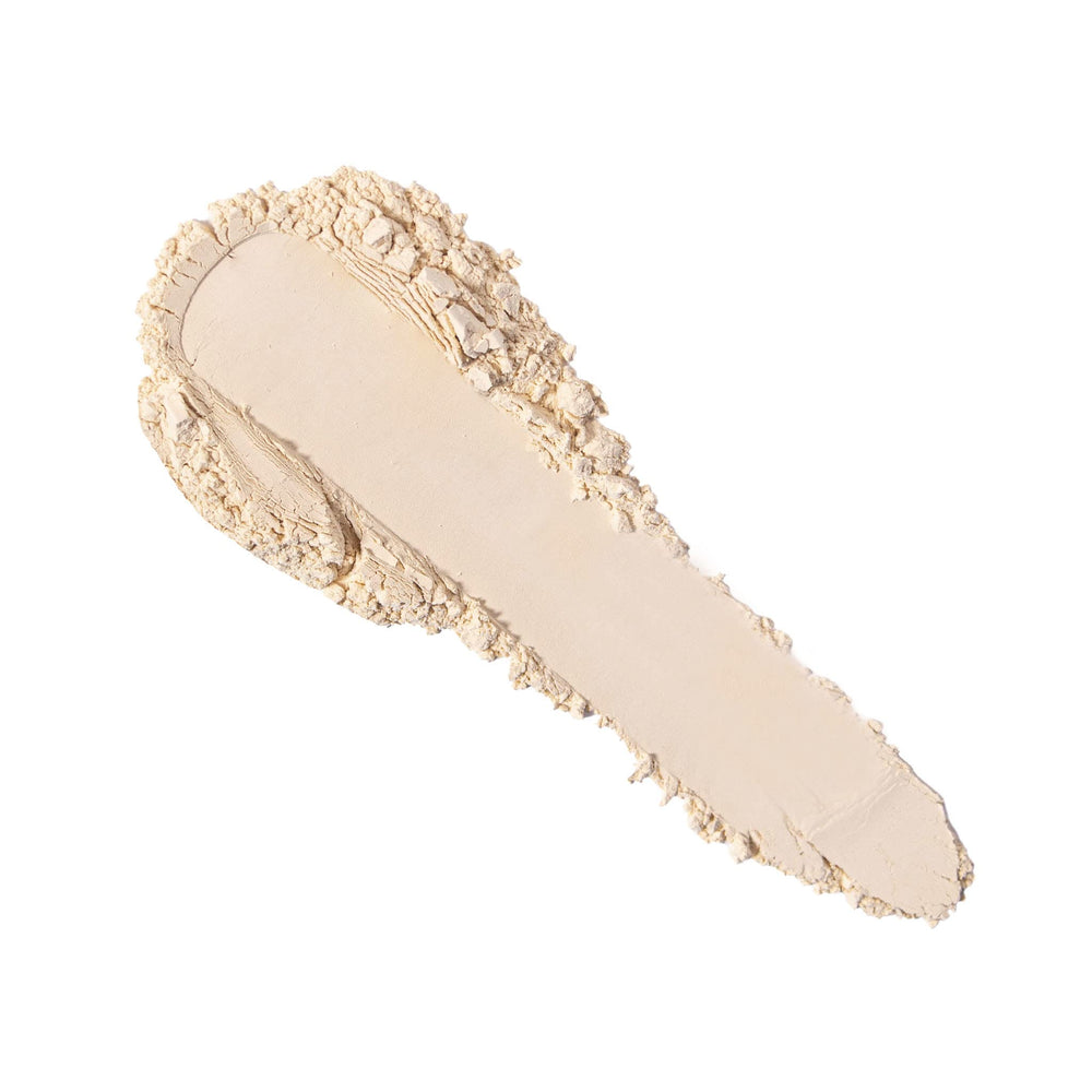 Jason Wu Ready Set Matte powder swatch in translucent banana for matte finish