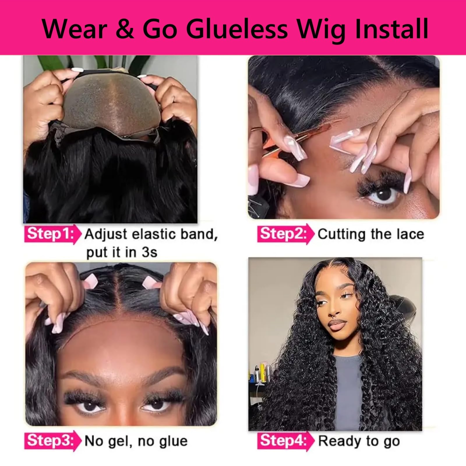 Jasperel Deep Wave 4x4 lace closure for seamless invisible wear