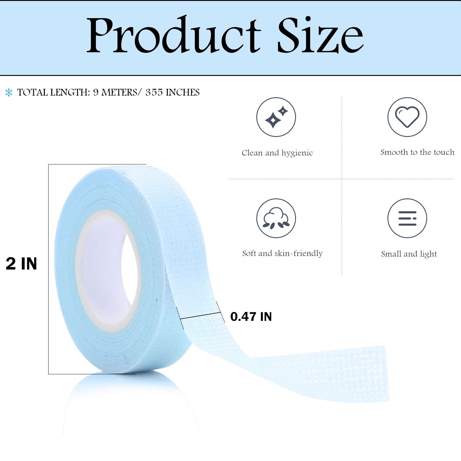 JASSINS eyelash extension tape – non-toxic and safe for salons