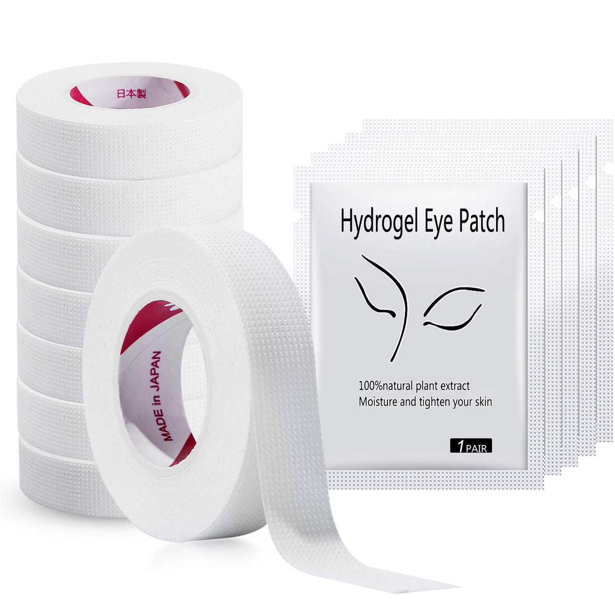 JASSINS eyelash tape roll packaging for easy storage and organization.
