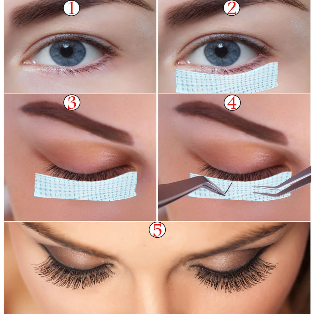 JASSINS easy-tear lash tape – cut to any length for lower-lash prep
