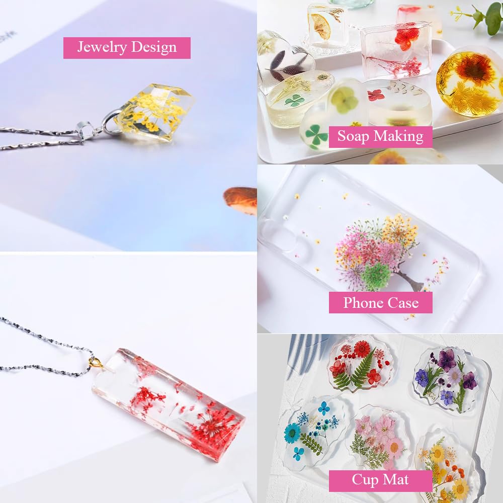 Jauomune dried flowers suitable for resin crafts and jewelry.