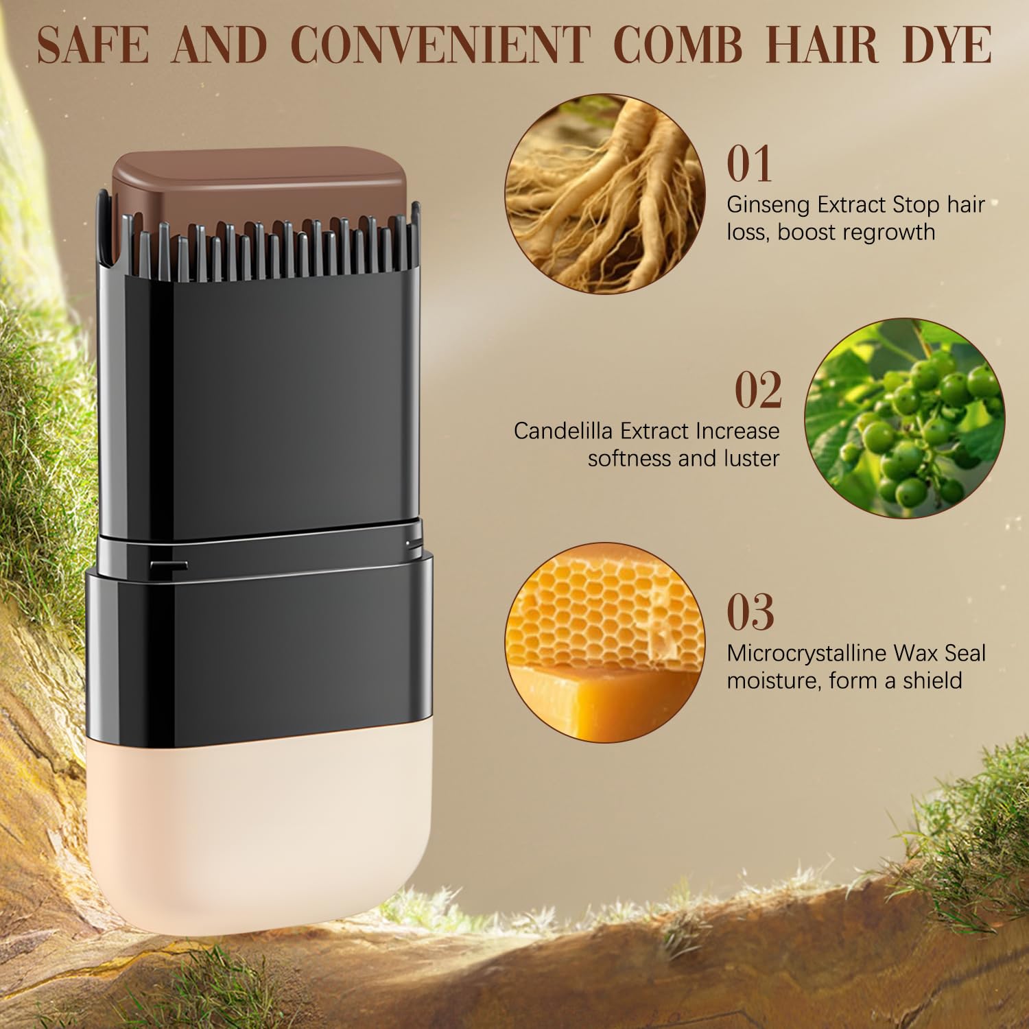 Javpav dark brown 02 shade for natural looking touch-ups