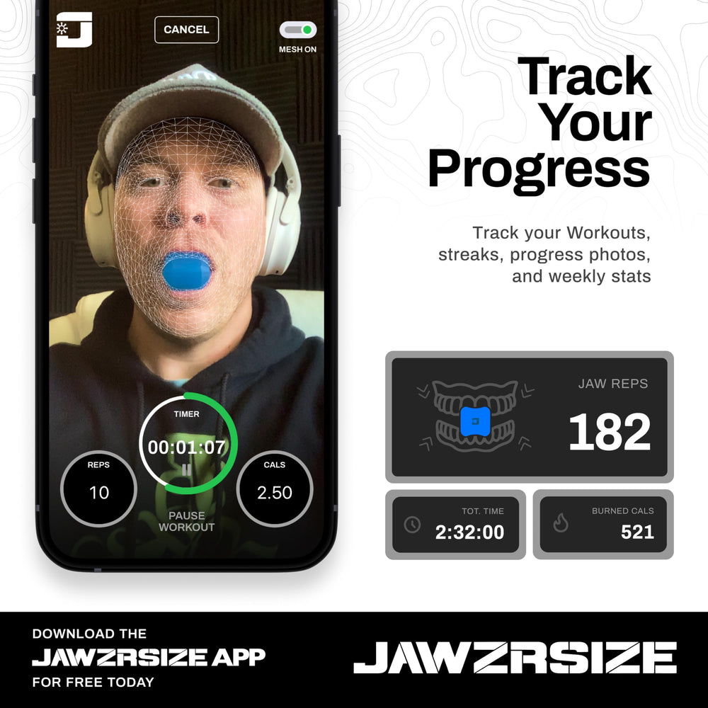 Jawzrsize chew exercise for cravings management.