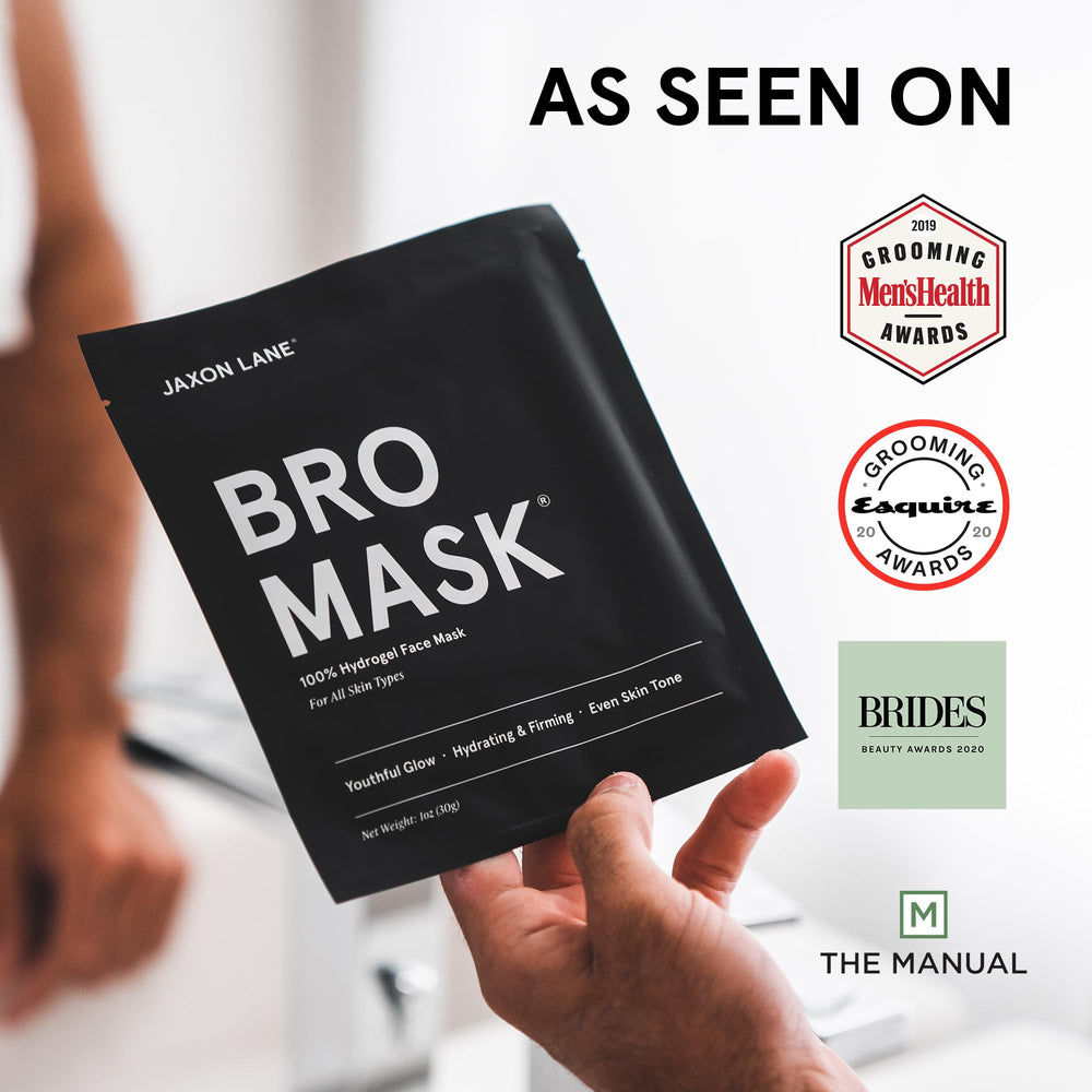 JAXON LANE BRO MASK skin glow after use example.
