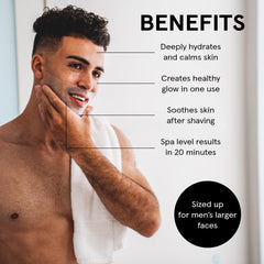 JAXON LANE BRO MASK top-half design fits comfortably around facial hair.