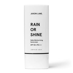 JAXON LANE Rain or Shine SPF 50 tube for easy daily sunscreen protection