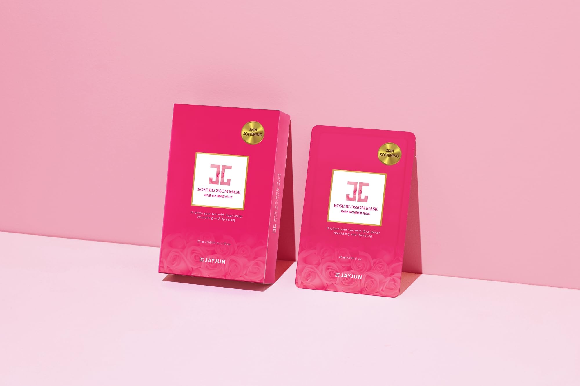 After use, skin appears plump with a subtle rose scent.
