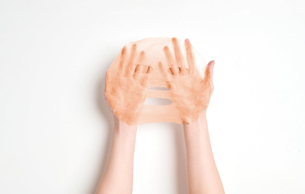 Applying the Rose Blossom Mask for refreshed, revitalized skin.