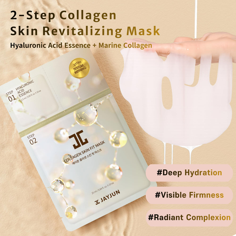 JAYJUN JJ marine collagen mask on face for revitalized skin