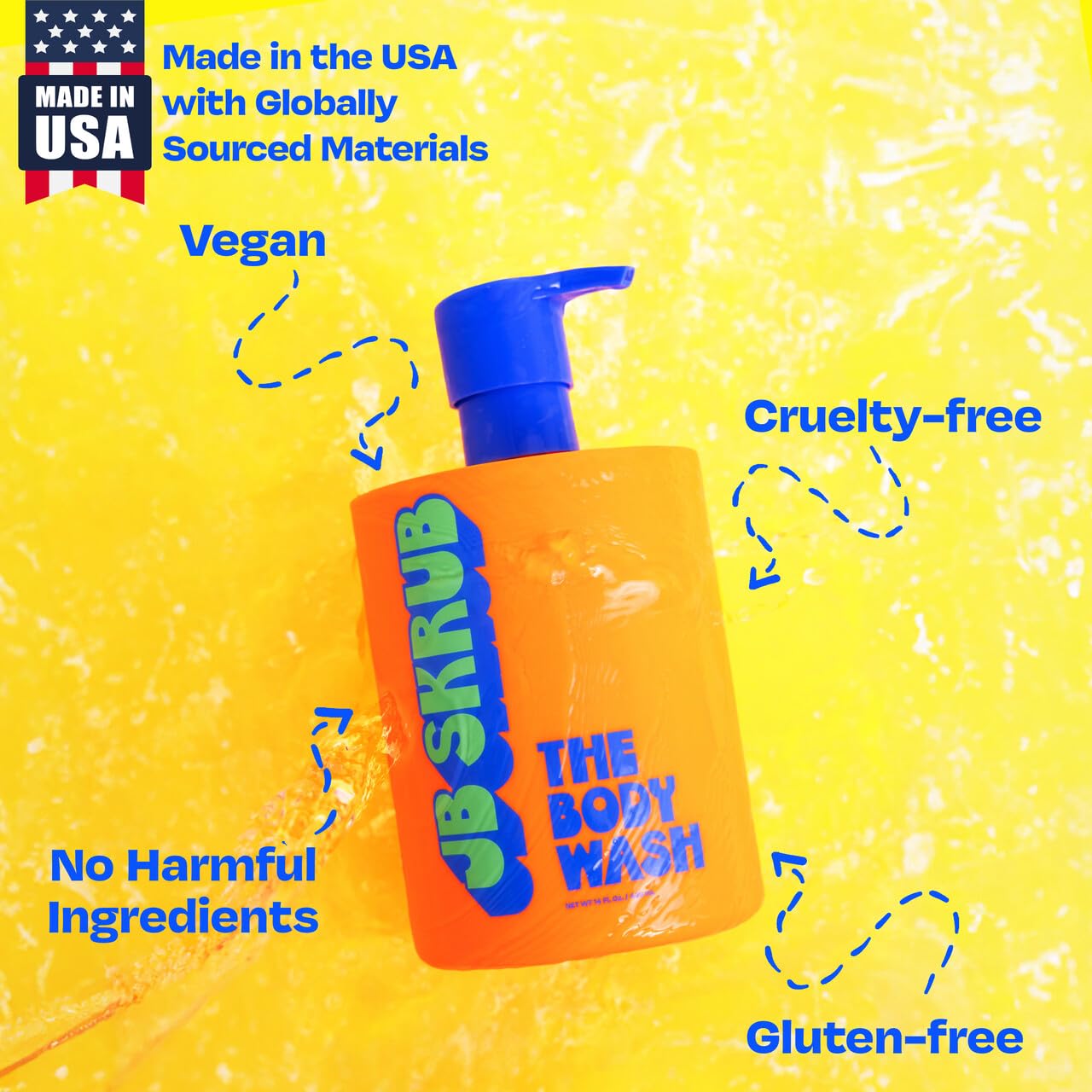 JB SKRUB 14 oz bottle ideal for daily use and easy access