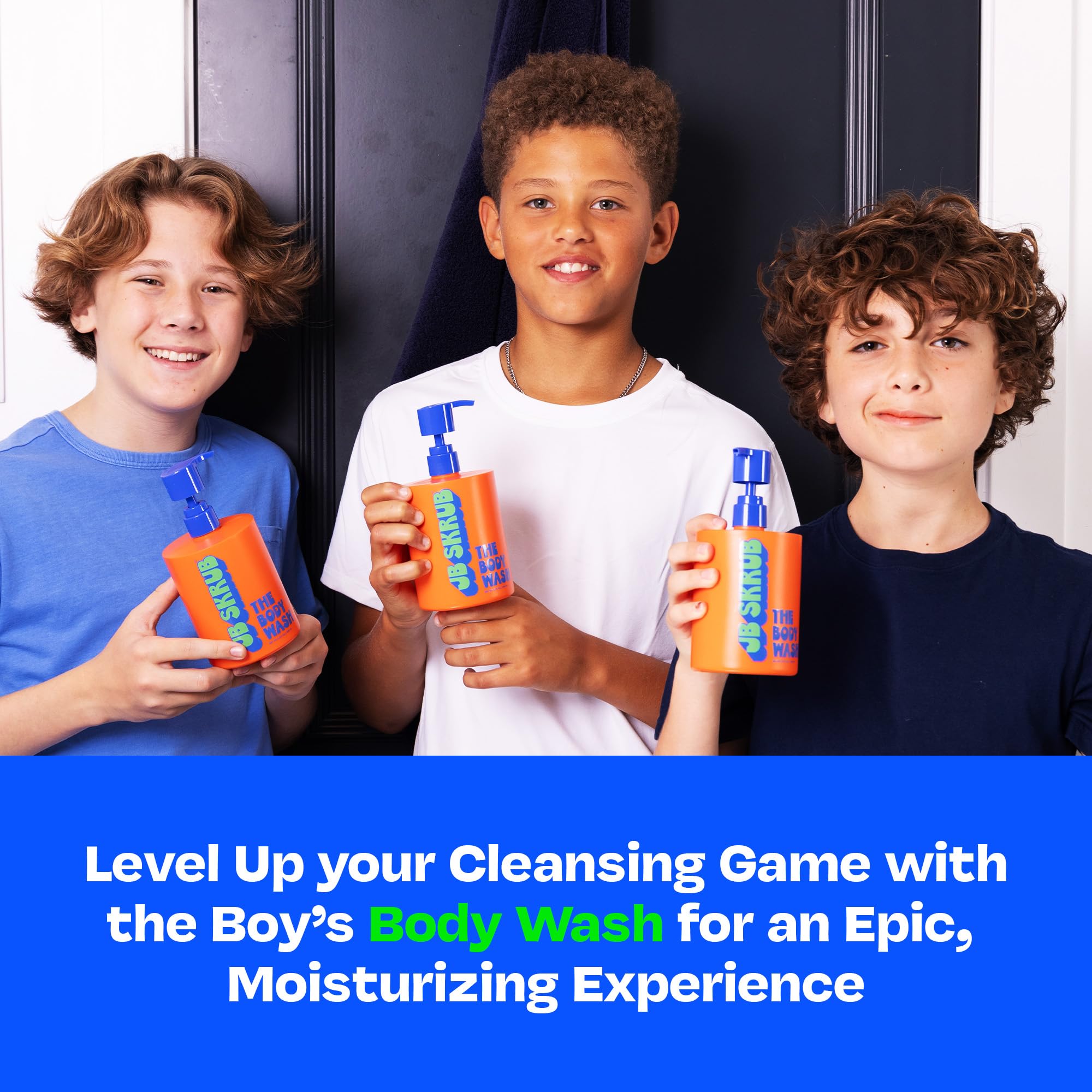JB SKRUB kids wash suitable for sensitive skin during adolescence