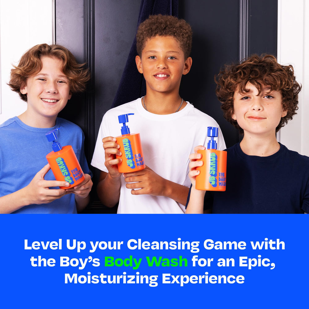 JB SKRUB kids wash suitable for sensitive skin during adolescence