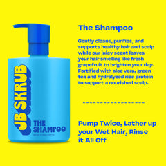 JB SKRUB Kids Shampoo hair after wash reveals soft, manageable strands.