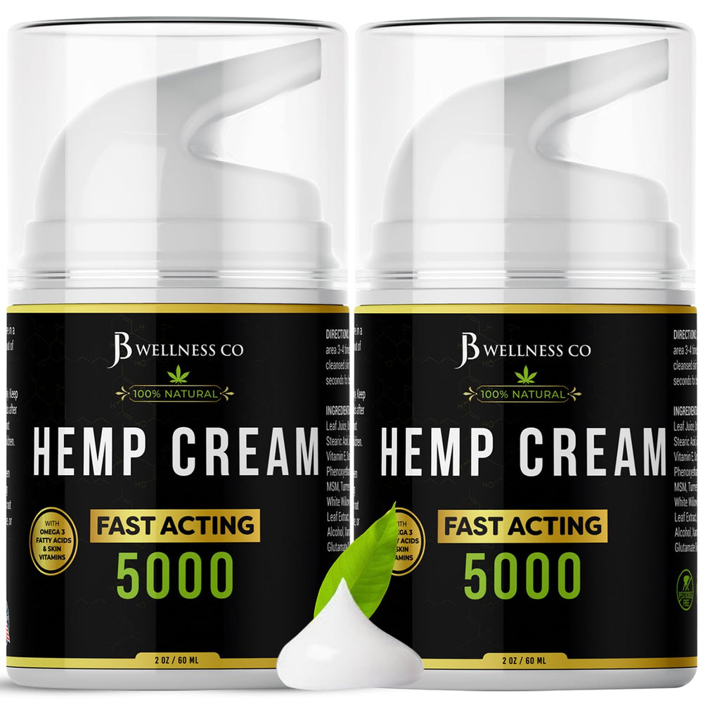 JB Wellness Co hemp cream 2-pack packaging for storage or gifting.