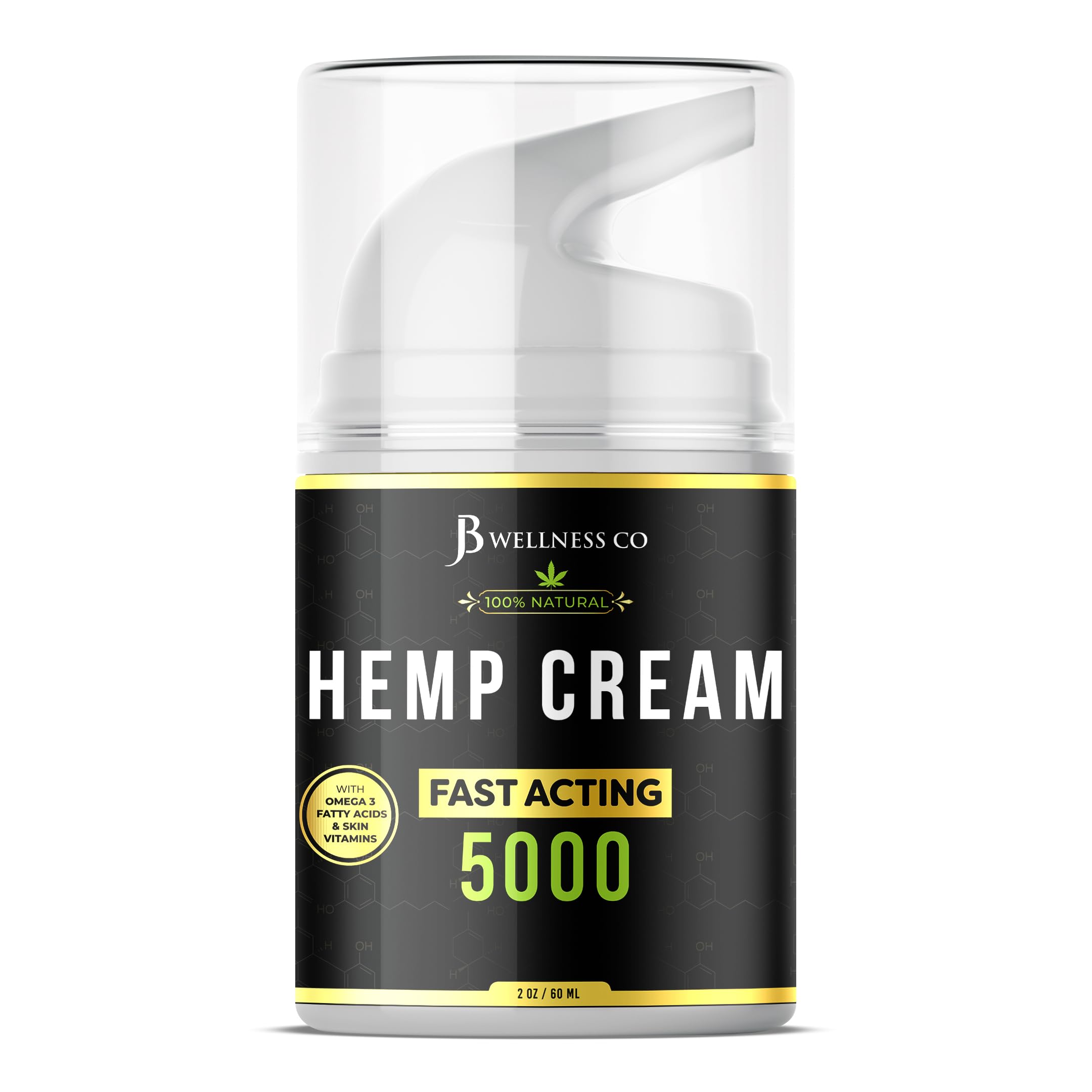 Texture of JB Wellness Co hemp cream shown for smooth skin application.