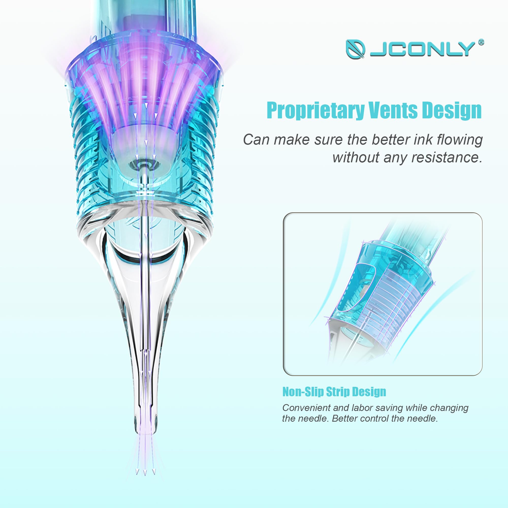 JCONLY Vetar 1207RSL needle close-up for smooth transitions