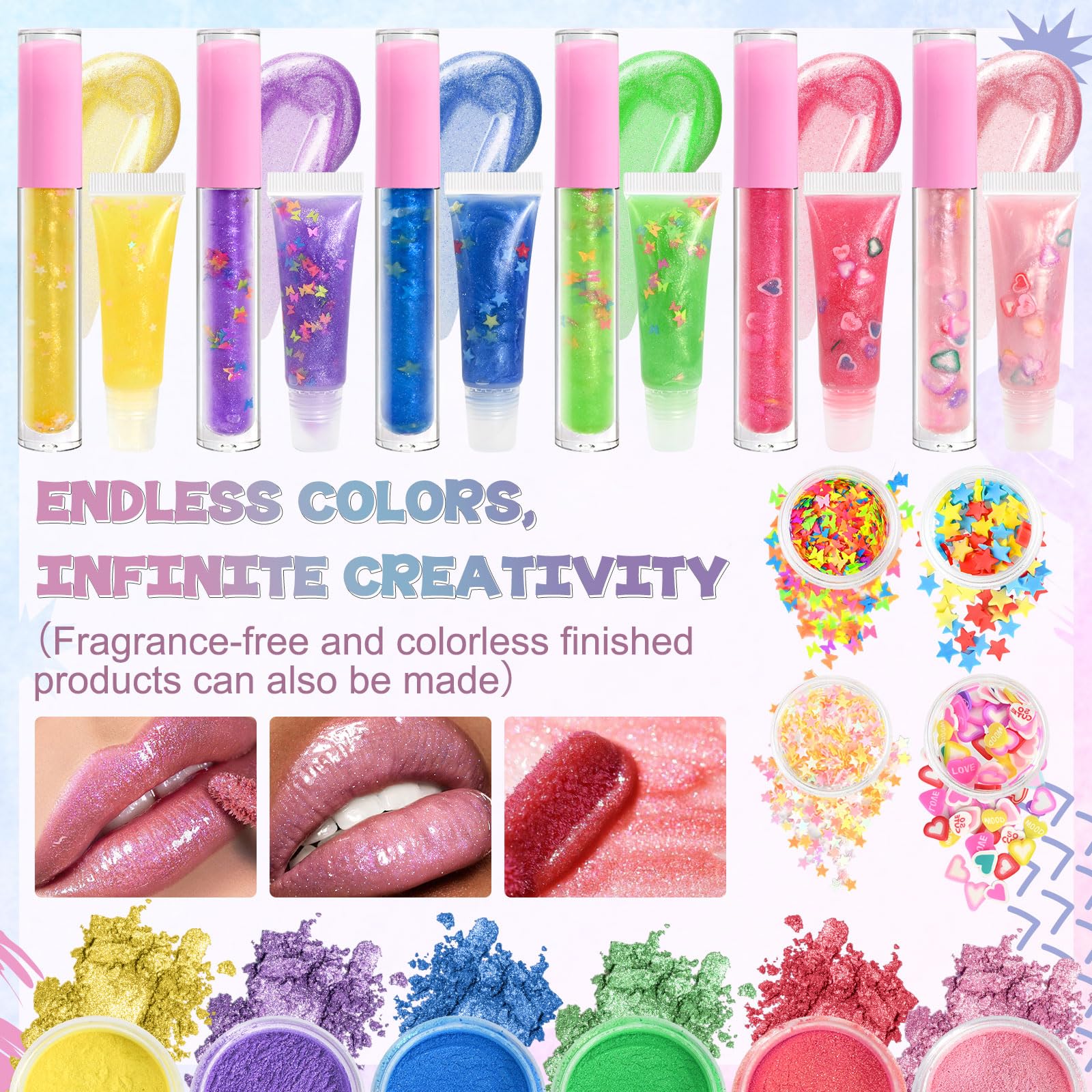 JCOOS Liquid pigments colors for vibrant, customized gloss shades.