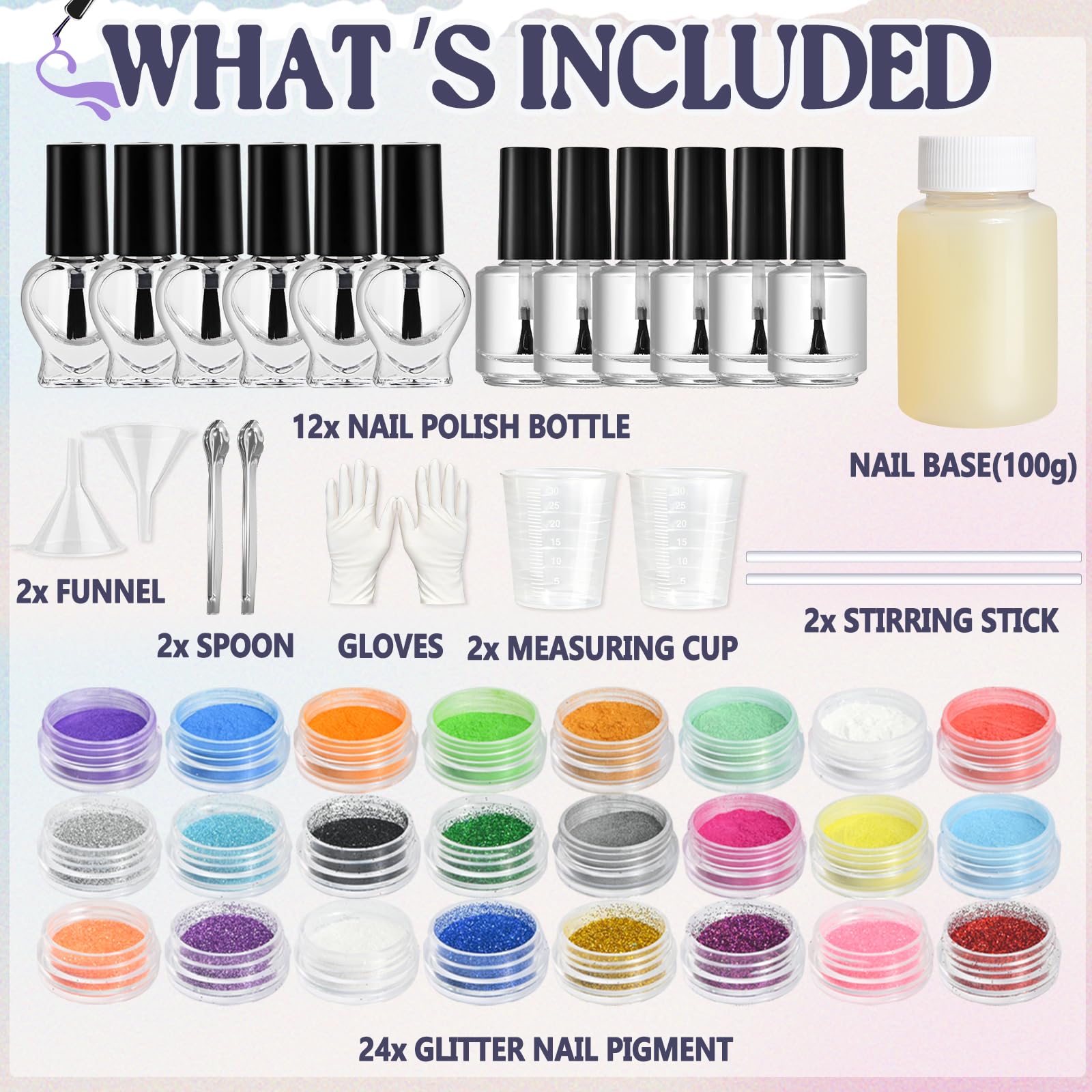 JCOOS pigment powders enable vibrant, mix-your-own nail shades