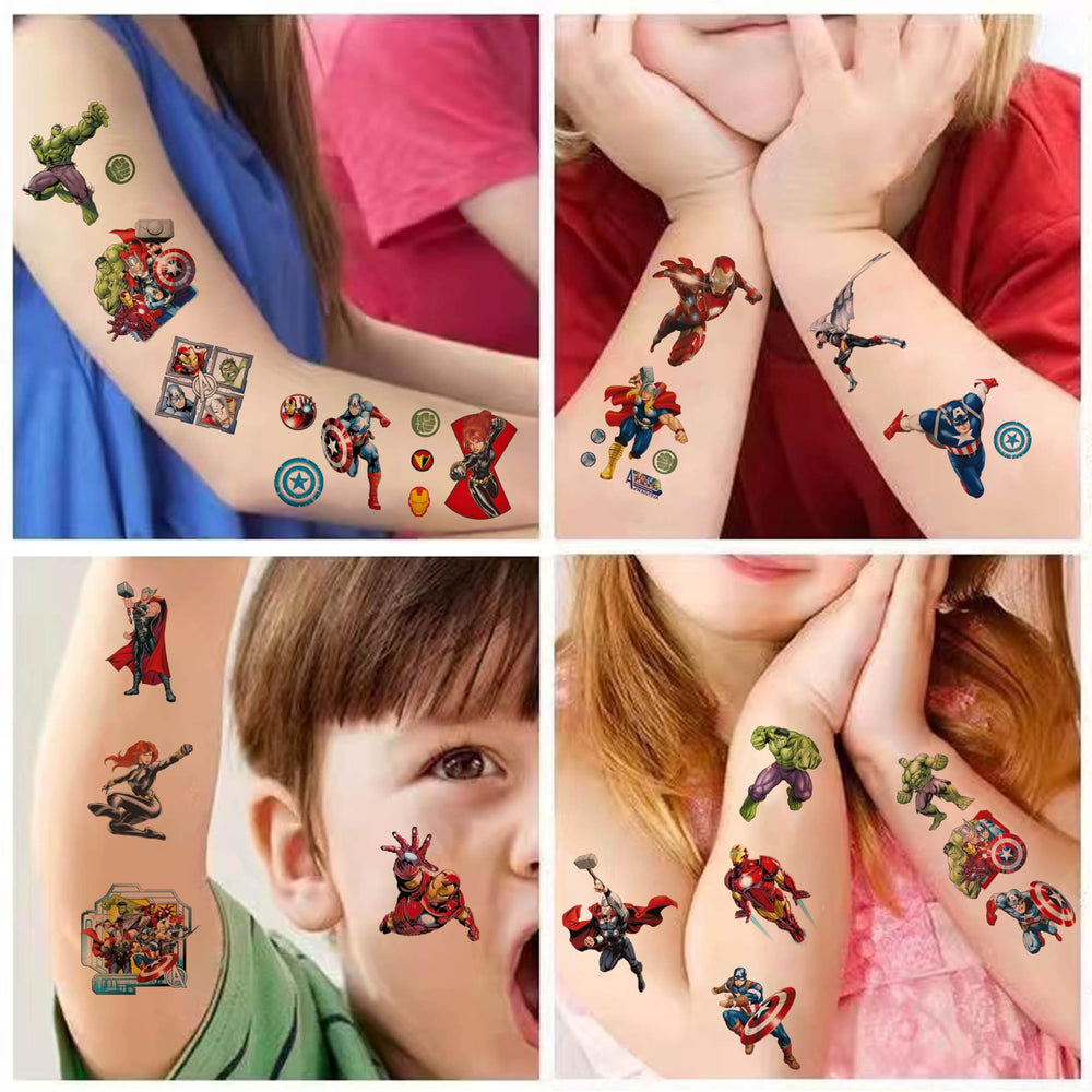 JCQAYB Avengers tattoos events-use ideal for classroom prizes or carnival rewards.