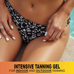 Jeallis Extreme Dark Luxe Gel Mango on skin in sun exposure provides glow