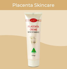 Jean Charles Australian Placenta Cream being applied to skin for daily nourishment.