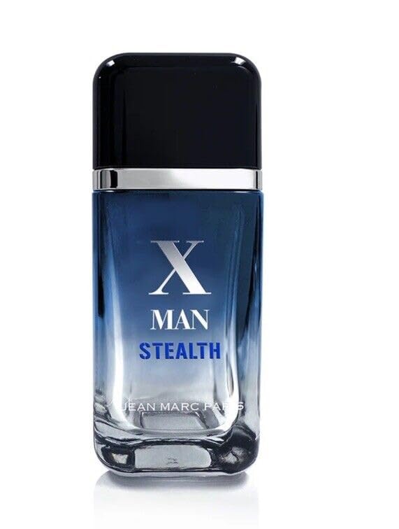 Jean Marc Paris X MAN STEALTH bottle, a versatile fragrance for daily confidence.