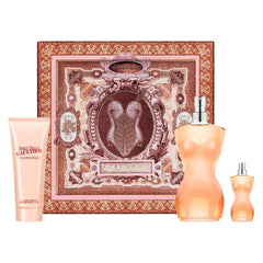 Jean Paul Gaultier Classique bottle front view, iconic floral-amber fragrance for everyday wear