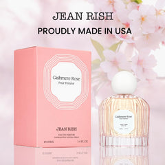 Jean Rish Cashmere Rose heart detail with rose content for elegant moments.