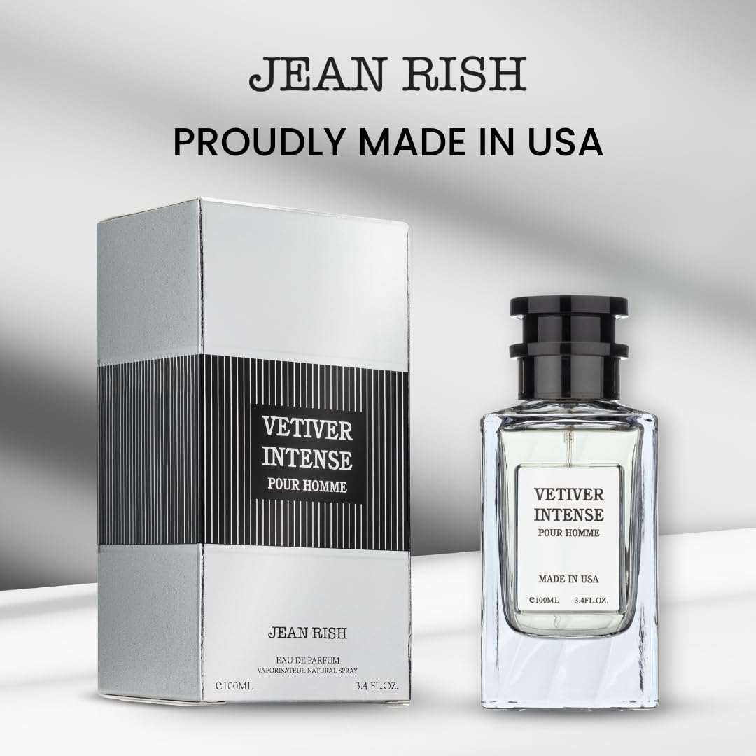 Jean Rish Vetiver Intense packaging box, USA craftsmanship