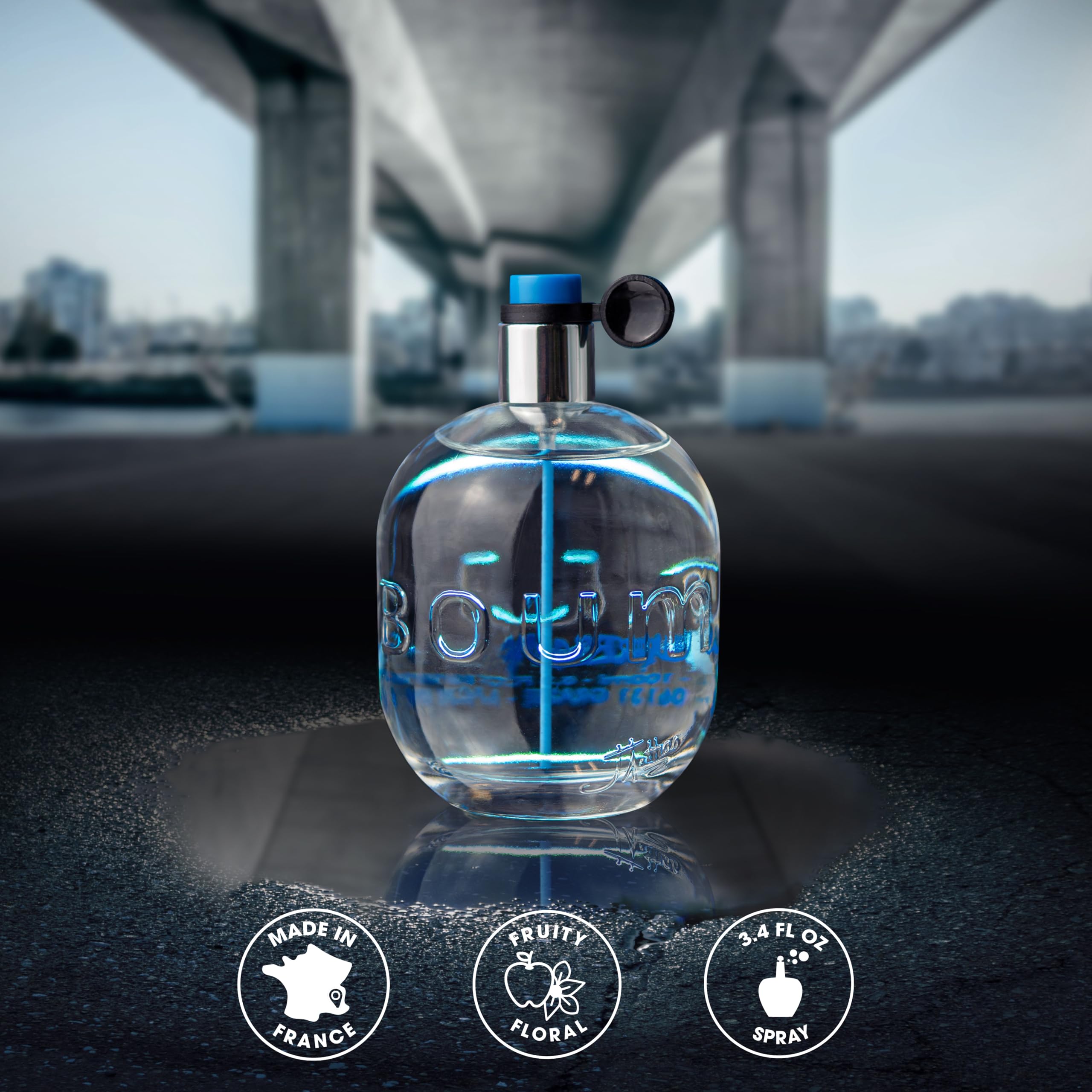 Woody and spicy core notes add depth to Boum Urban for evening outings.