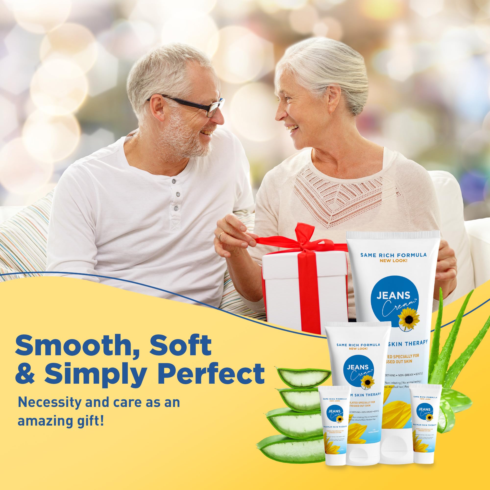 Jeans Cream one-third-ounce bottle A, compact relief on the go.