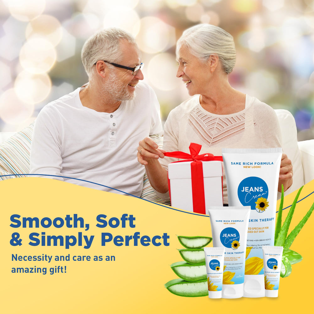 Jeans Cream one-third-ounce bottle A, compact relief on the go.