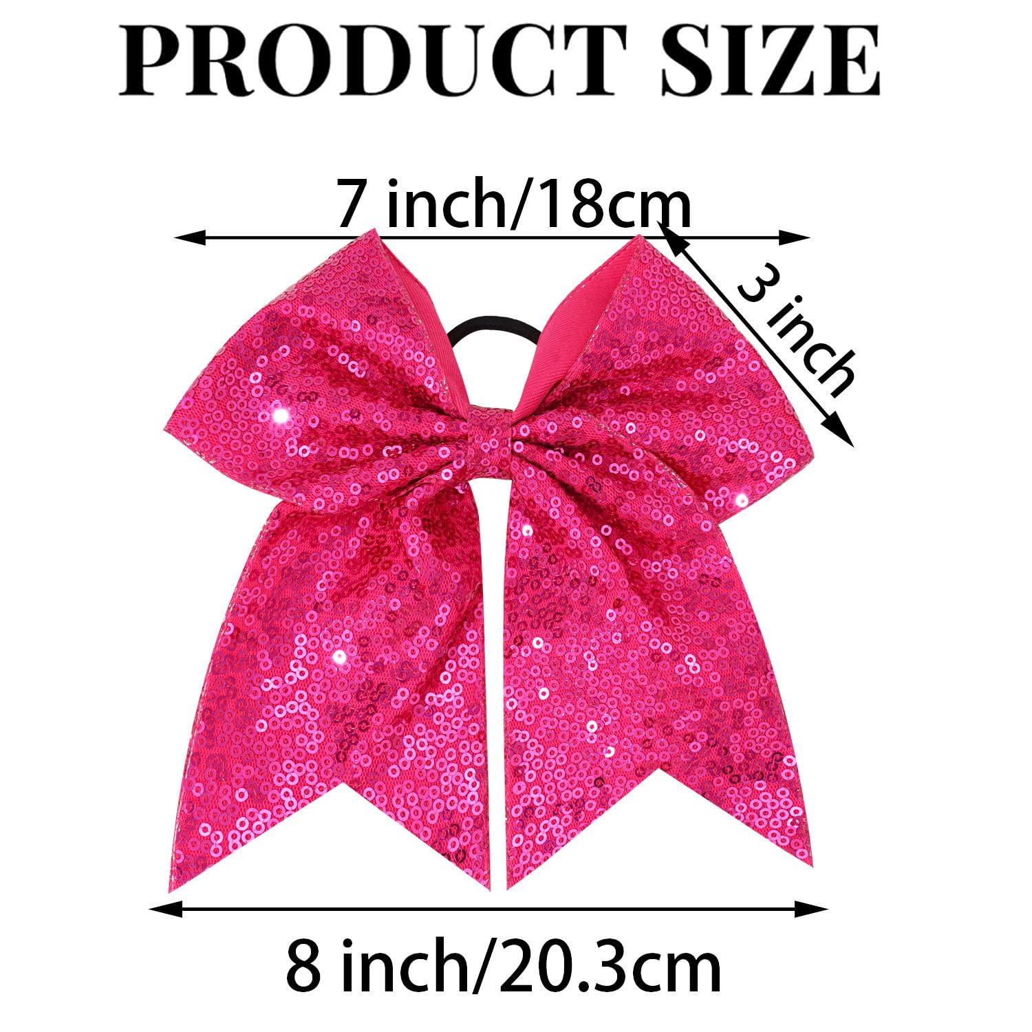 Jeffan rose glitter bow side view enhances team performance aesthetics