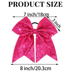 Jeffan rose glitter bow side view enhances team performance aesthetics