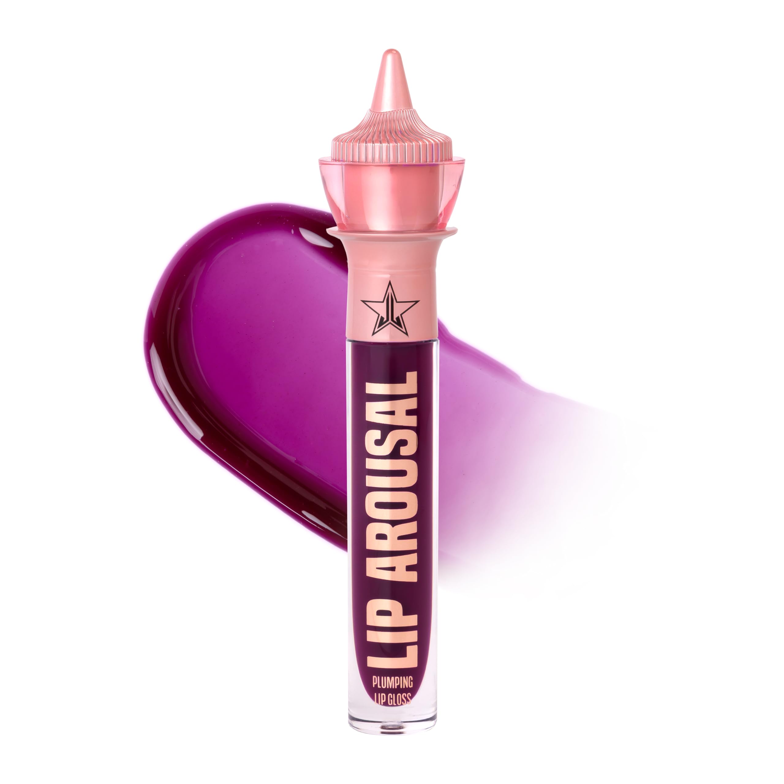 Jeffree Star Lip Arousal plumper tube showing quick, visible fullness.