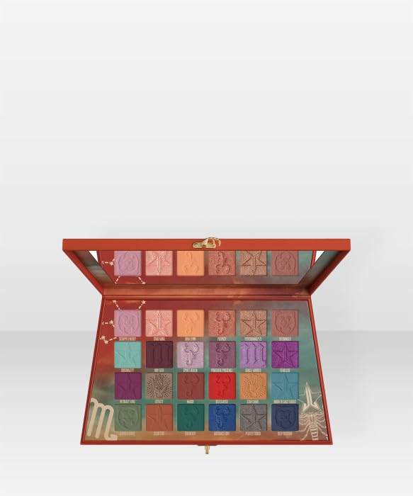 Jeffree Star Scorpio packaging is gift-ready with cosmically themed design.