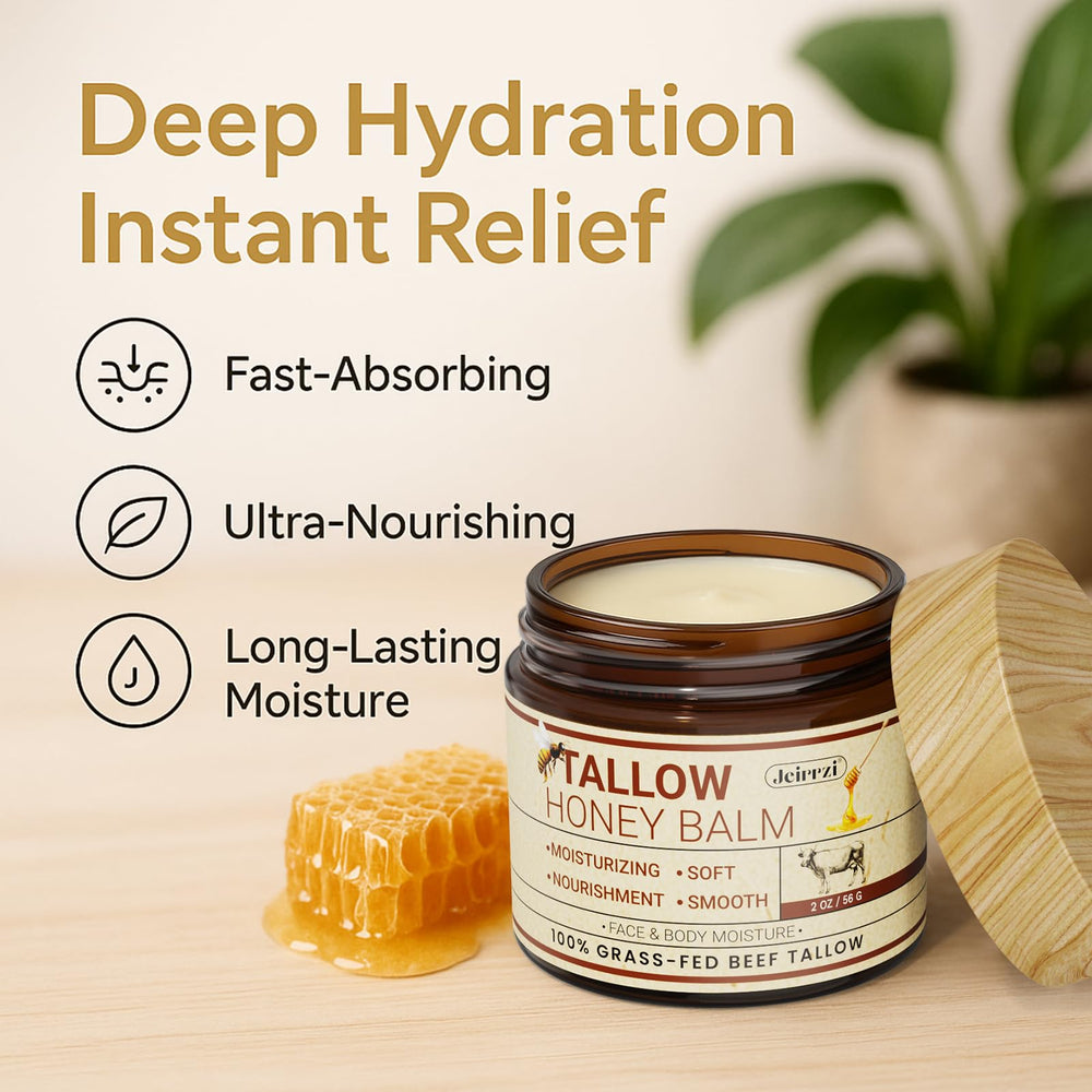 Jeirrzi daily-use tallow balm for face and body.