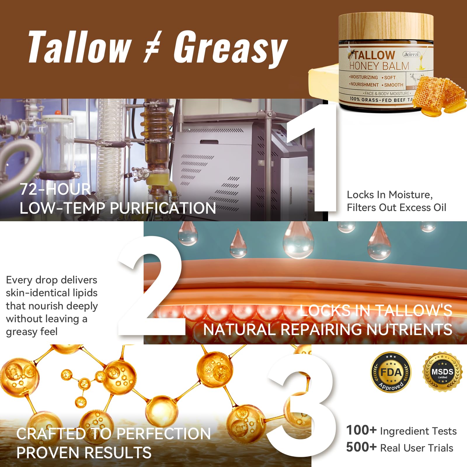 Jeirrzi Manuka honey nourish highlights honey-powered skin nourishment.