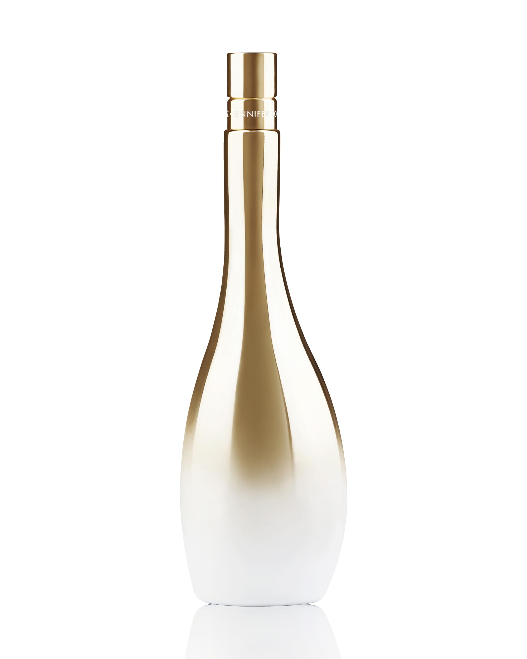 Jennifer Lopez Enduring Glow bottle front view with pink and green accents for vibrant presence.