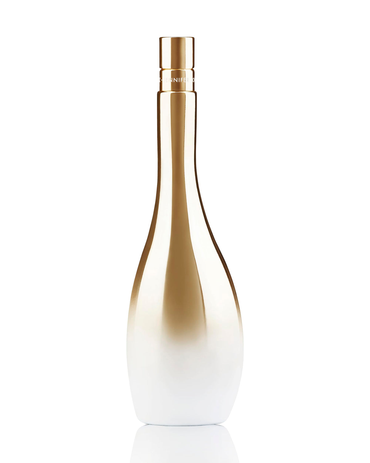 Jennifer Lopez Enduring Glow bottle front view with pink and green accents for vibrant presence.