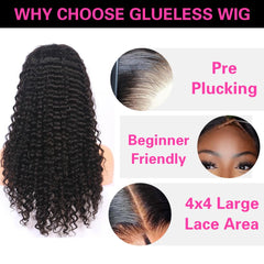 Deep wave lace front wig from Jenniferita with 200% density for natural fullness.