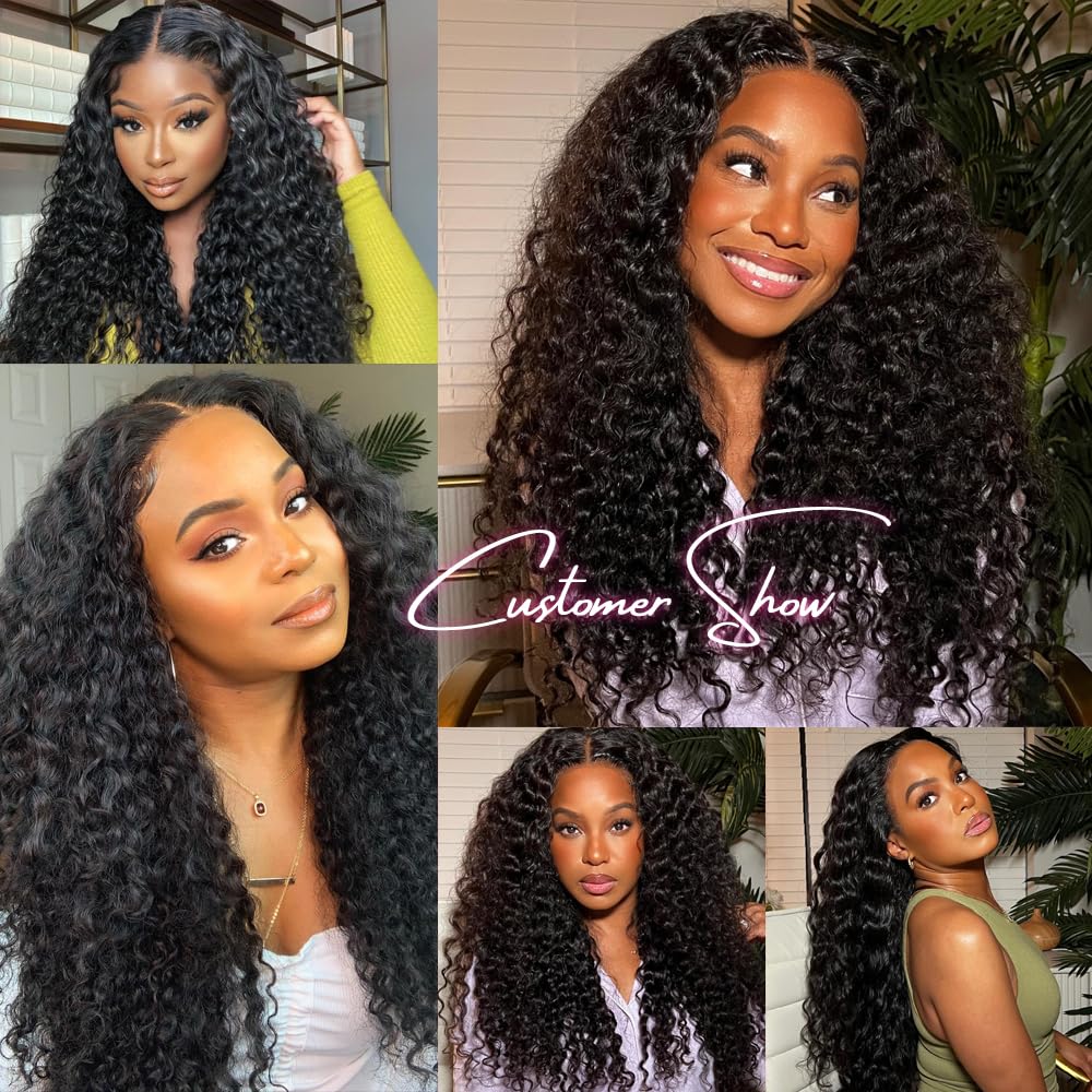 Jenniferita deep wave wig ready to dye for color customization.