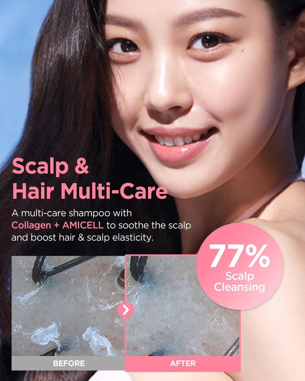 JENNYHOUSE Collagen Amicell technology shields hair cuticles and boosts elasticity.