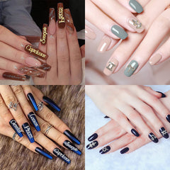 JERCLITY 3D zodiac charms easy to apply on natural or false nails