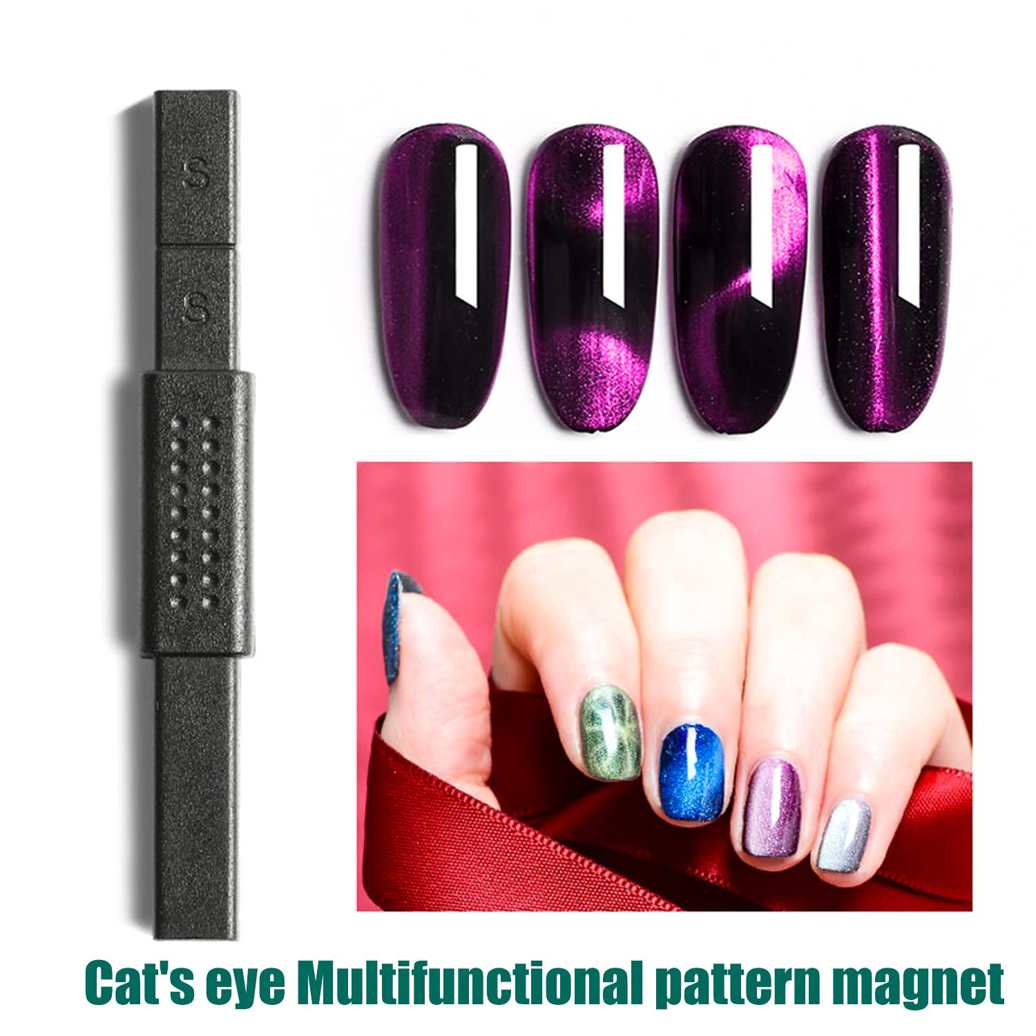 JERCLITY second rectangular cat eye magnet plate for extended creativity