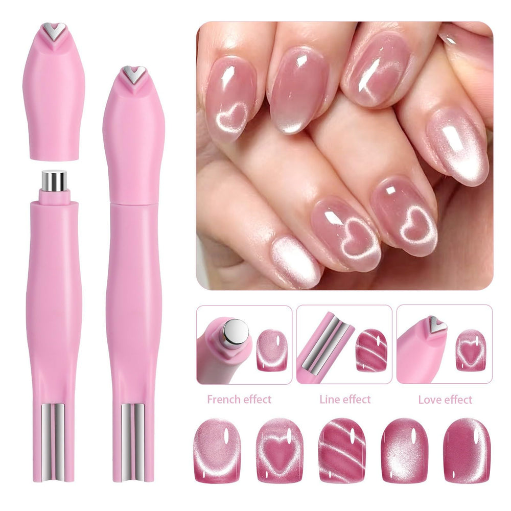 JERCLITY triple-magnet system pen offers multiple nail art patterns.